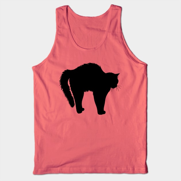 Spooky Cat Tank Top by Meg-Hoyt